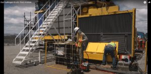 Hydrogen Fuel Cell and Electric Mining Trucks with Mesabi heat exchange