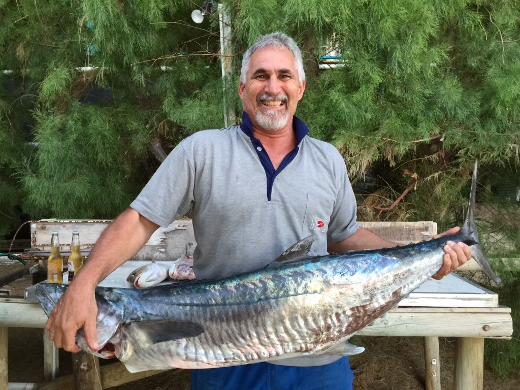 Richard Chapell holds a large fish
